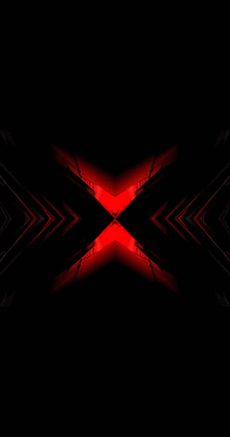 Radiance & Reflection - Black Red Neon Wallpaper
