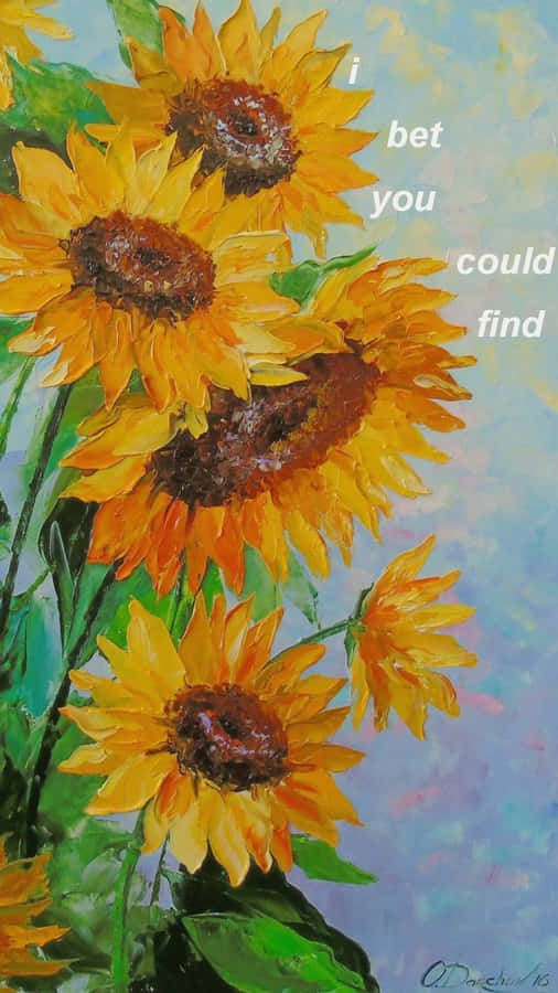 Radiate Happiness And Joy With This Cheery Sunflower! Wallpaper