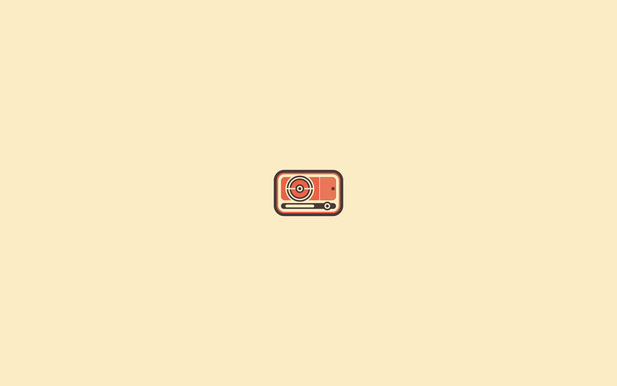 Radio Minimalist Aesthetic Laptop Wallpaper