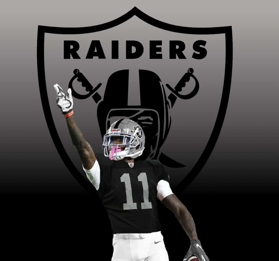 Raiders Football Player Celebration Wallpaper