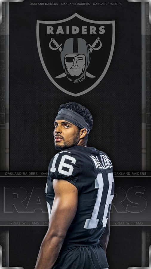 Raiders Football Player Promotional Portrait Wallpaper