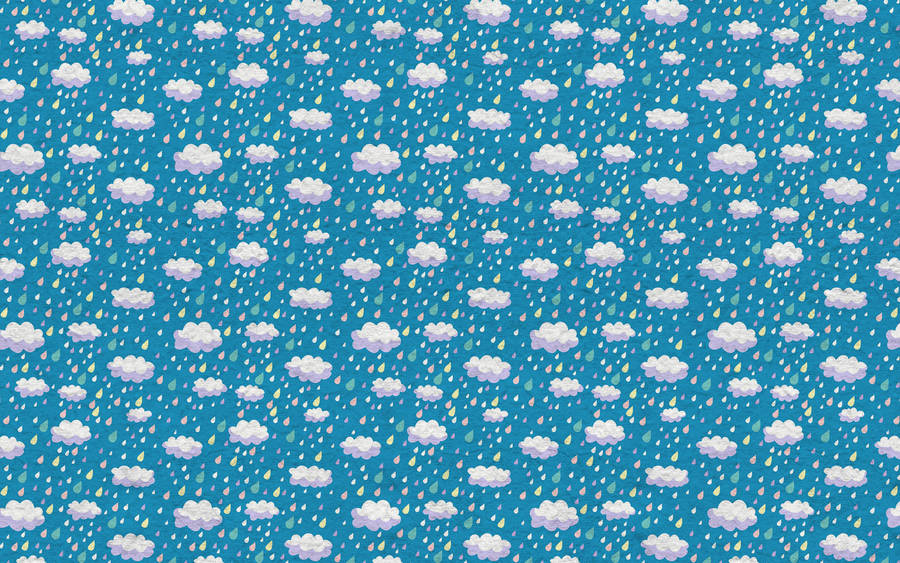 Rain Clouds Pattern Wallpaper