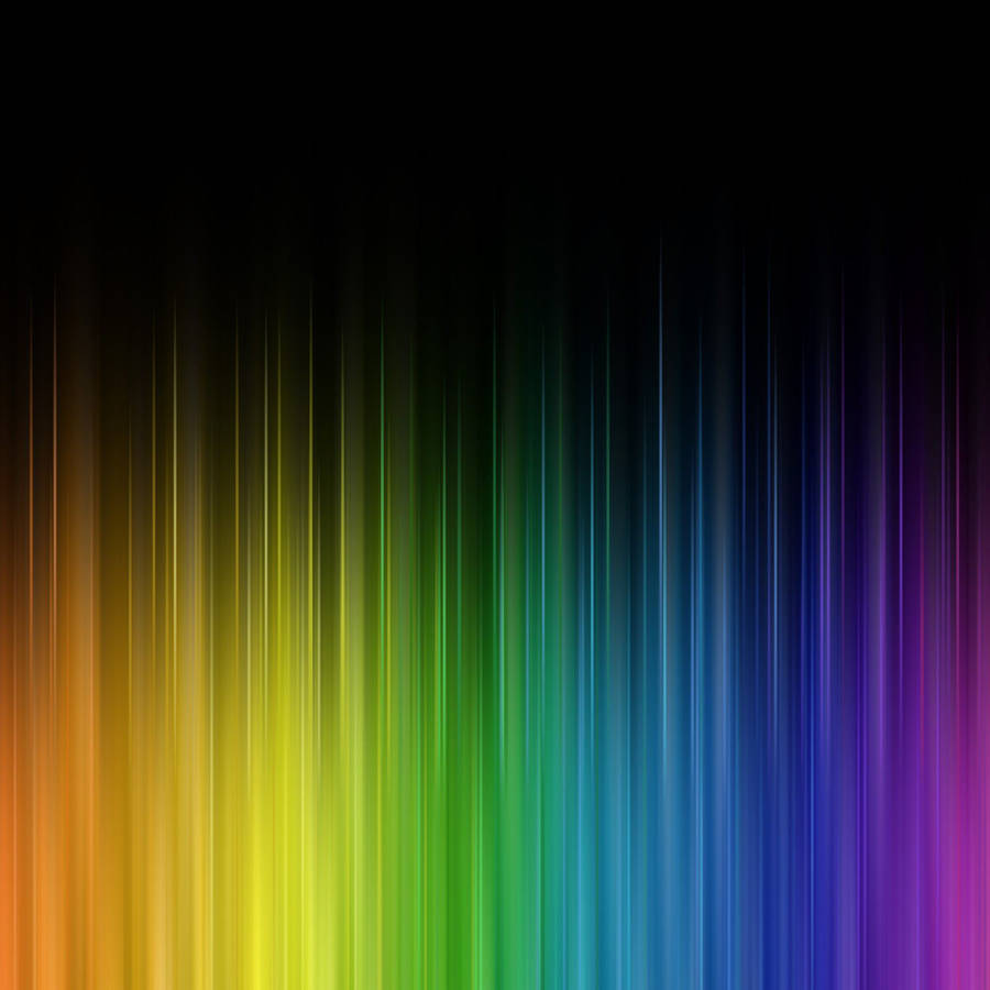 Rainbow Aesthetic Digital Lines Wallpaper