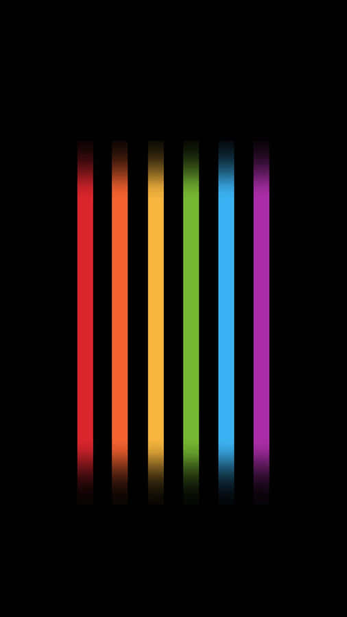Rainbow Colors Vertical Lines Pride Desktop Wallpaper