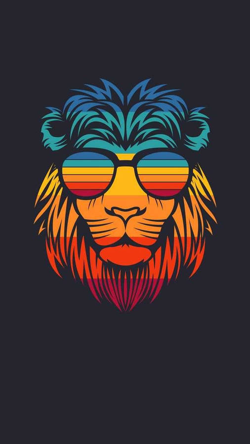Rainbow Leo Lion Wallpaper