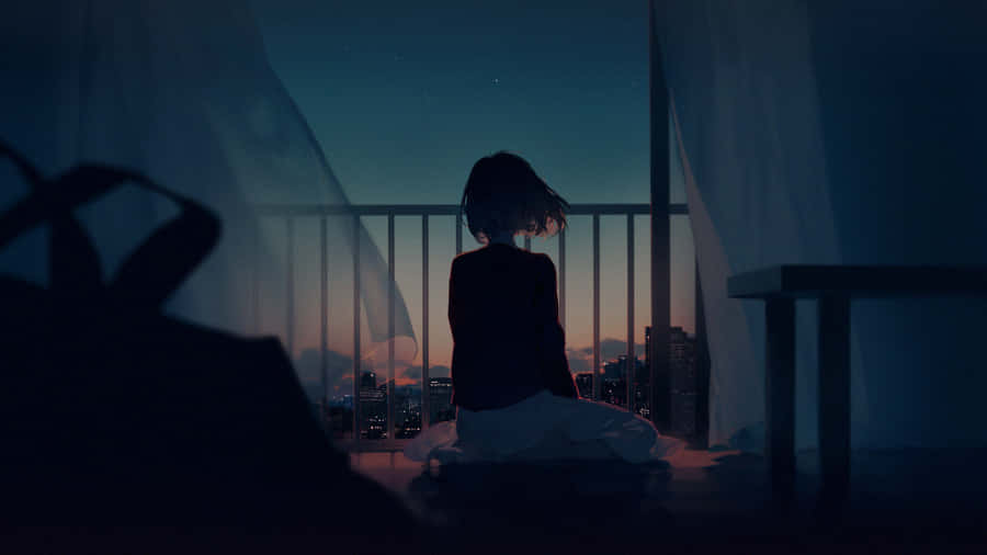 Rainy Days And Sad Anime Dreams Wallpaper