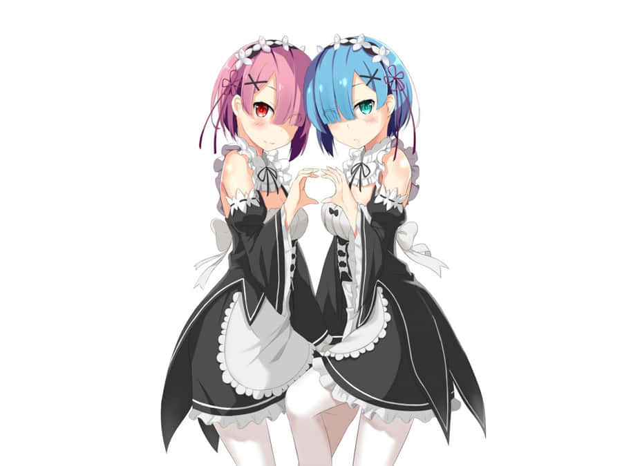 Ram And Rem, The Inseparable Twin Brothers Wallpaper