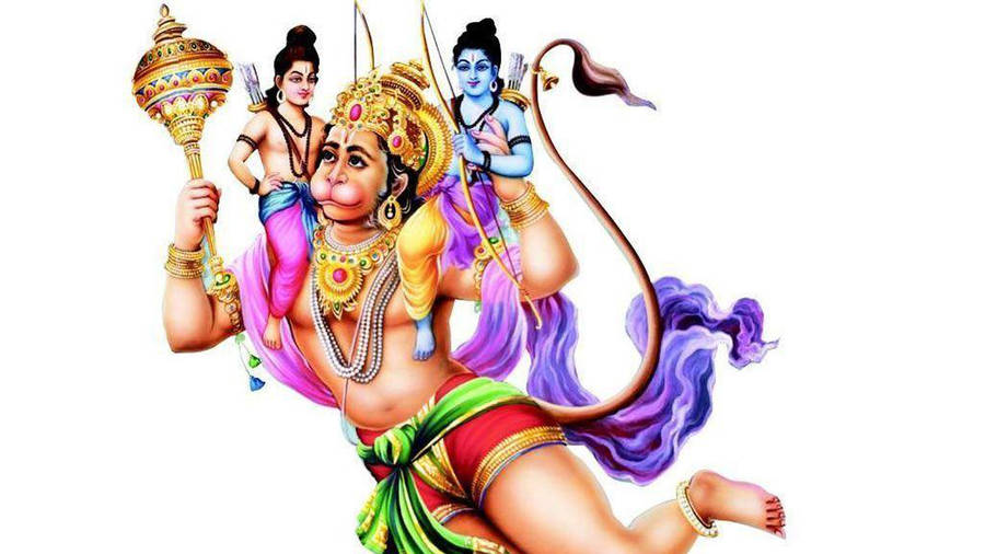 Ram Ji Carrying Two Persons Wallpaper