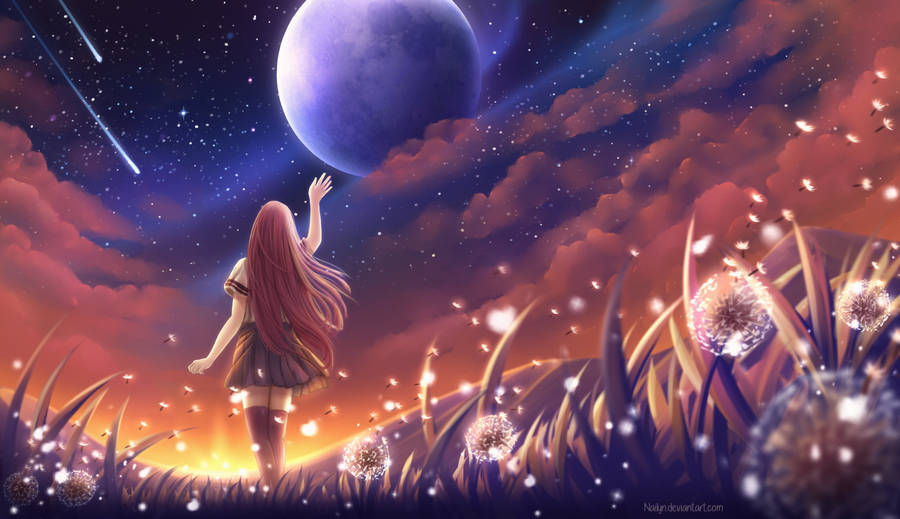 Reaching Towards An Anime Planet Wallpaper