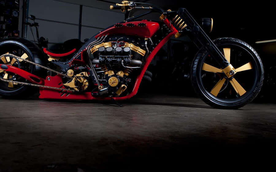 Ready To Take A Ride On This Hd Motorcycle Wallpaper