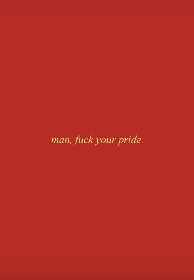 Red Aesthetic Pride Quote Wallpaper
