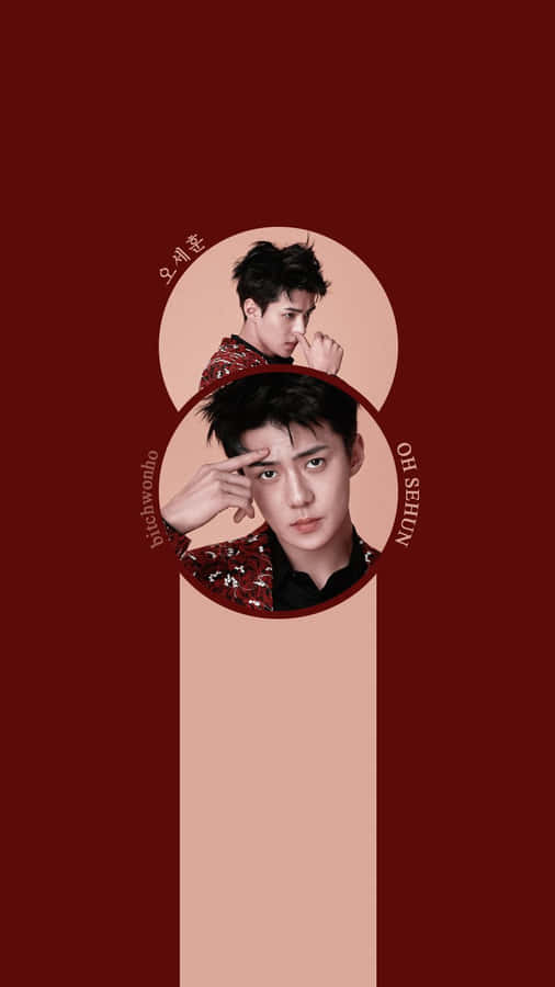 Red Aesthetic Tumblr Korean Rapper Sehun Wallpaper