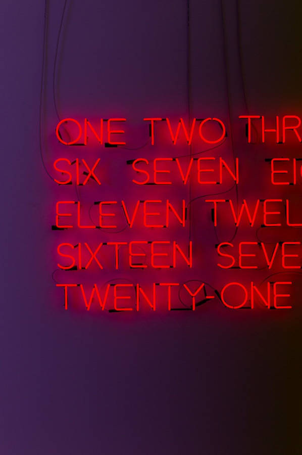 Red Aesthetic Typography Design Wallpaper