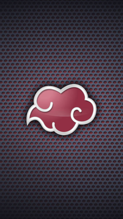 Red Akatsuki Cloud Iphone Metallic Wallpaper