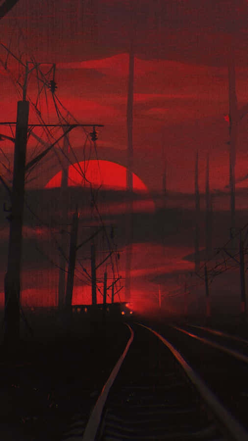 Red And Black Iphone For The Trendy Look Wallpaper