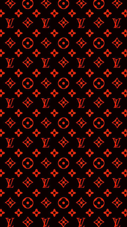 Red And Black Louis Vuitton Phone Wallpaper