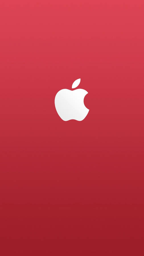 Red And White Apple Logo Iphone Wallpaper