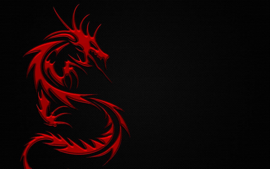 Red Black Embossed Dragon Wallpaper