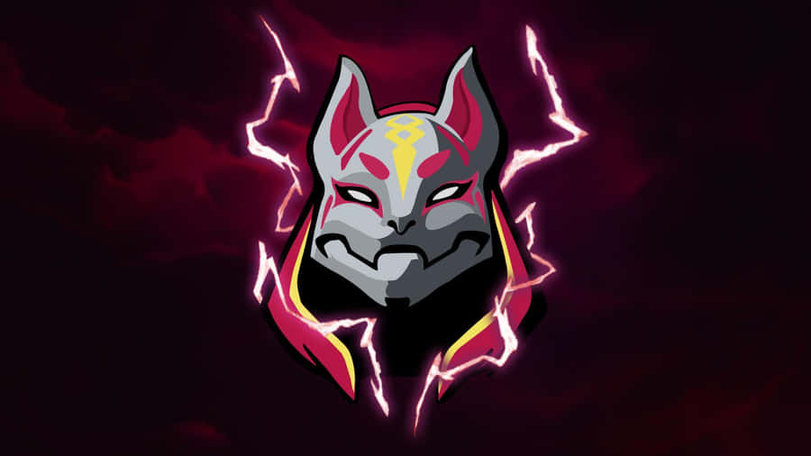 Red Black Fortnite Drift Mask Wallpaper