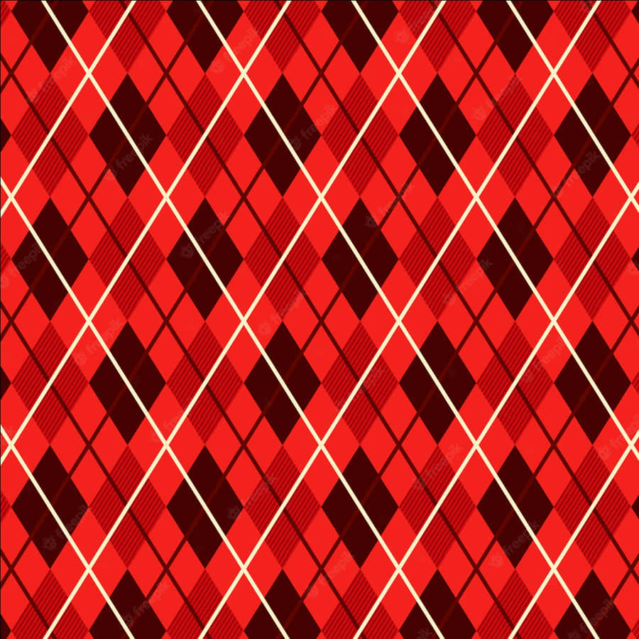 Red & Black Plaid Wallpaper