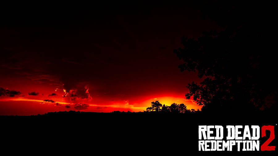 Red Dead Redemption 2 Sunset Sky Wallpaper