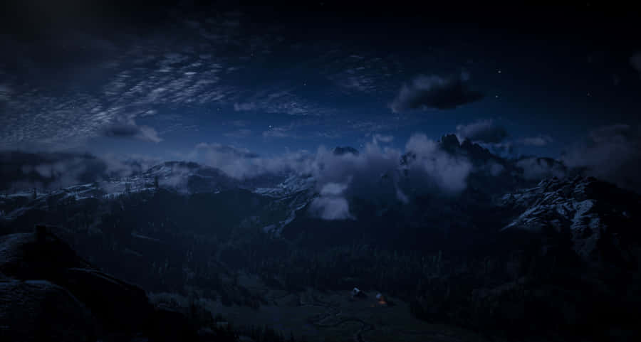 Red Dead Redemption 4k Mountain Scene Wallpaper