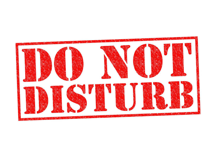 Red Do Not Disturb Sign Wallpaper