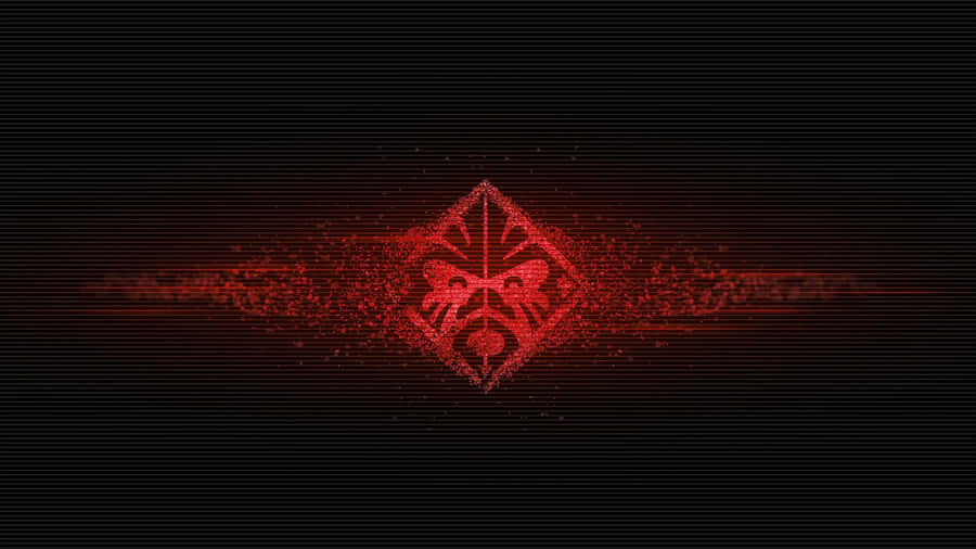 Red Gaming Disintegrating Logo Wallpaper