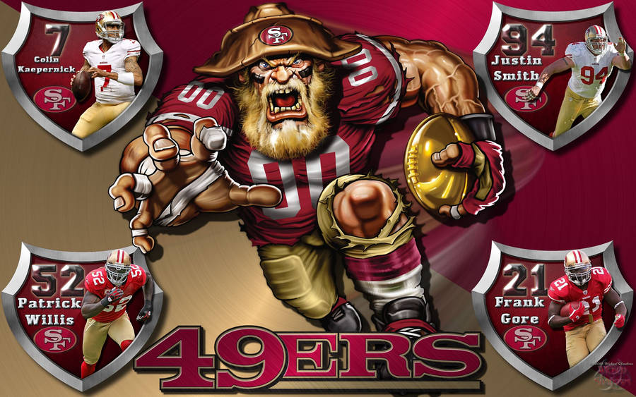 Red & Gold. The San Francisco 49ers. Wallpaper
