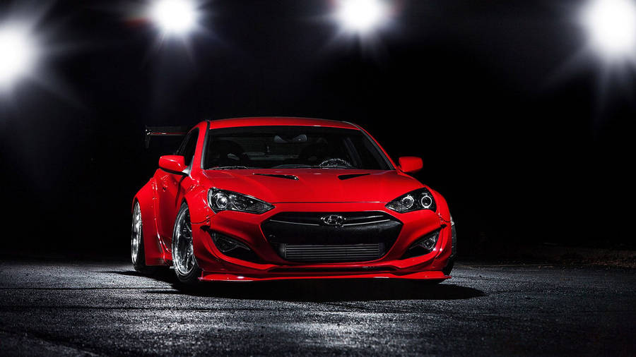 Red Hyundai Genesis Wallpaper