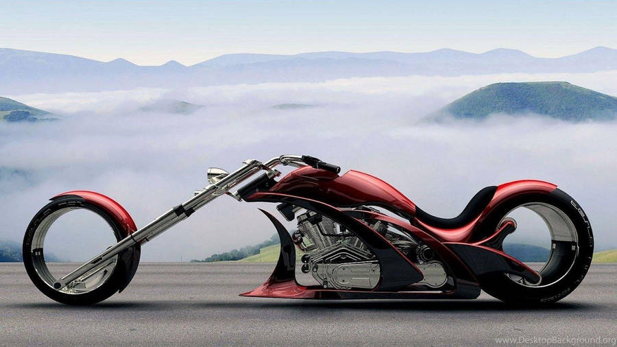 Red Lamborghini Flavio Concept Bikes Wallpaper