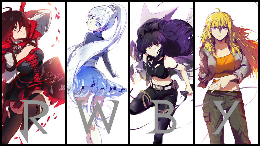 Red Like Ruby, White Like Weiss, Black Like Blake And Yellow Like Yang Wallpaper