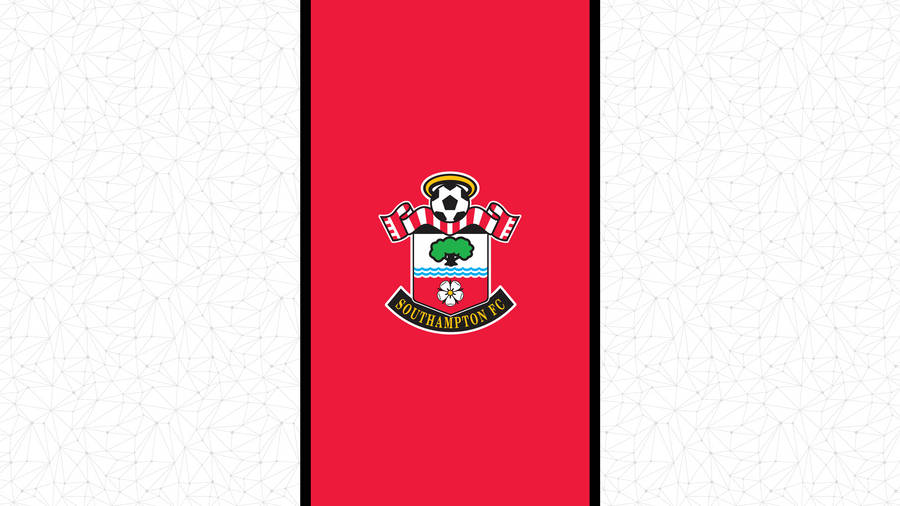 Red Southampton Fc Logo Wallpaper