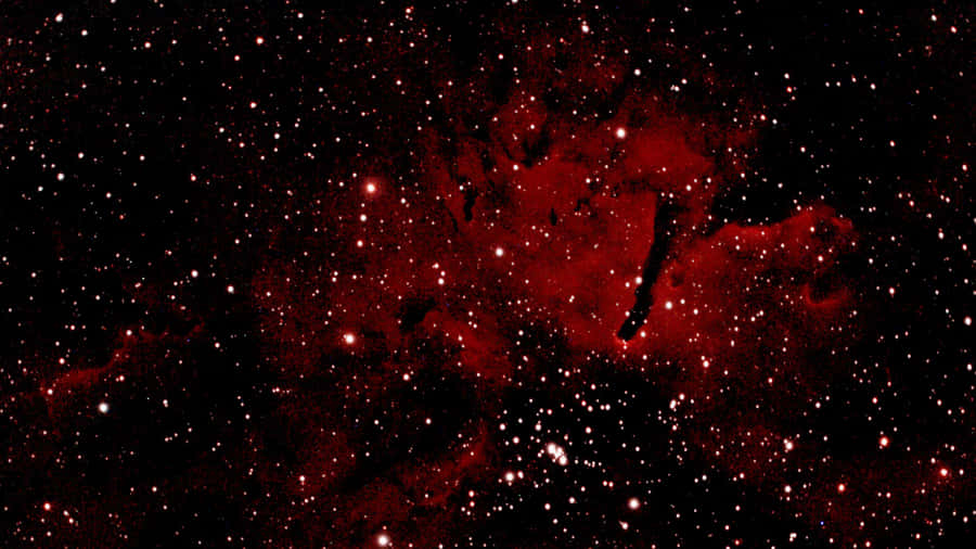 Red Space Big Bright Stars Wallpaper