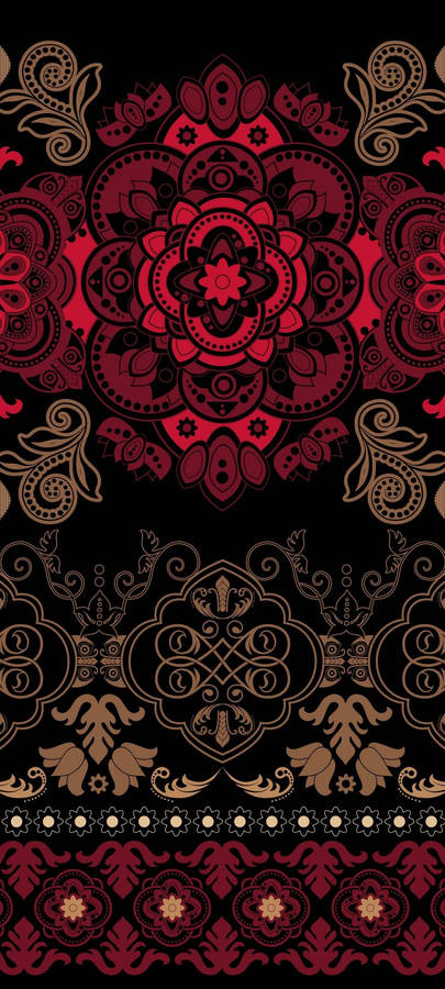 Redmi Note 10 Intricate Floral Pattern Wallpaper