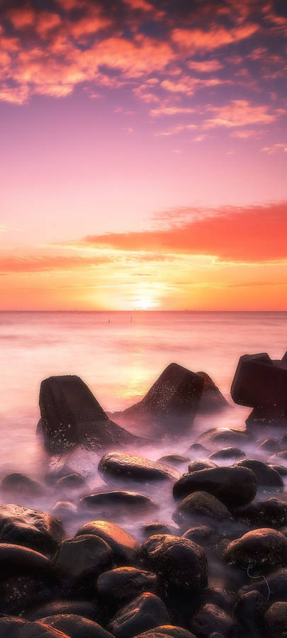 Redmi Note 10 Rocky Shore Wallpaper