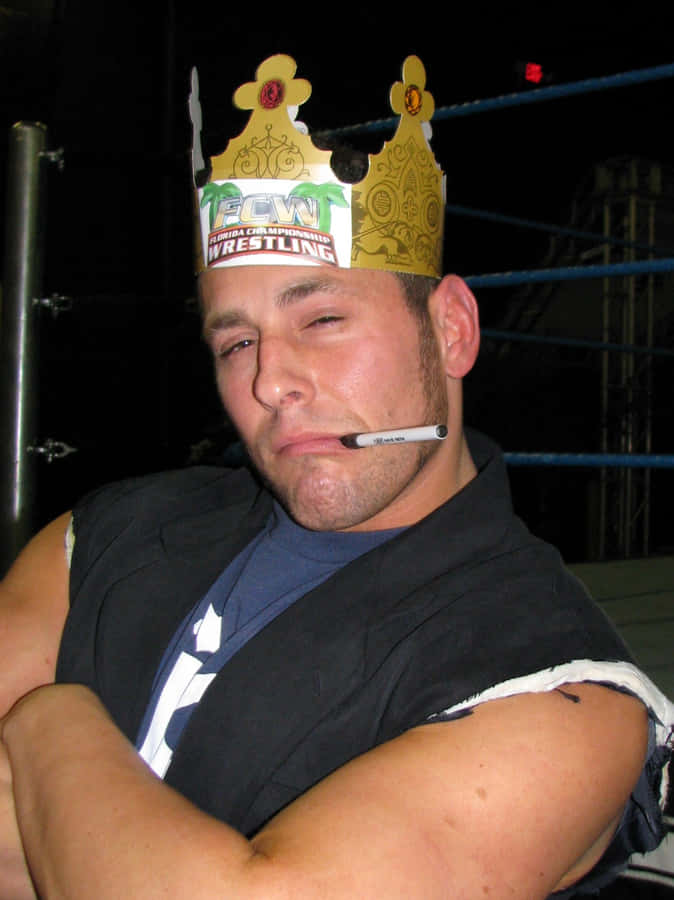 Renowned Wrestler Colt Cabana In Action Wallpaper