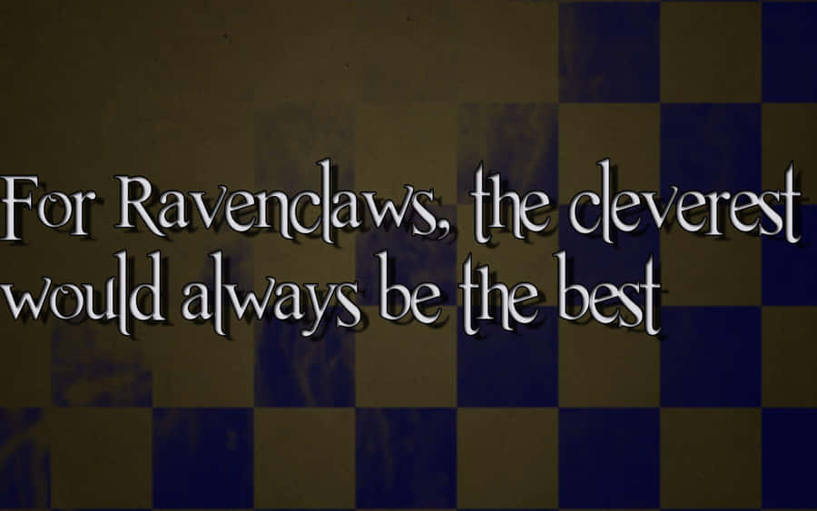 Representing The House Of Ravenclaw In All Its Glory Wallpaper