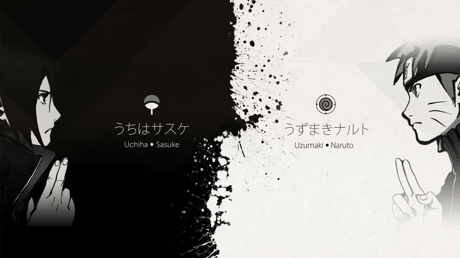 Revel In The Power Of Naruto With This White Design! Wallpaper