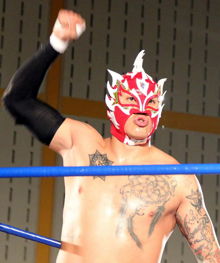 Rey Fenix In A Match Wrestler Wallpaper
