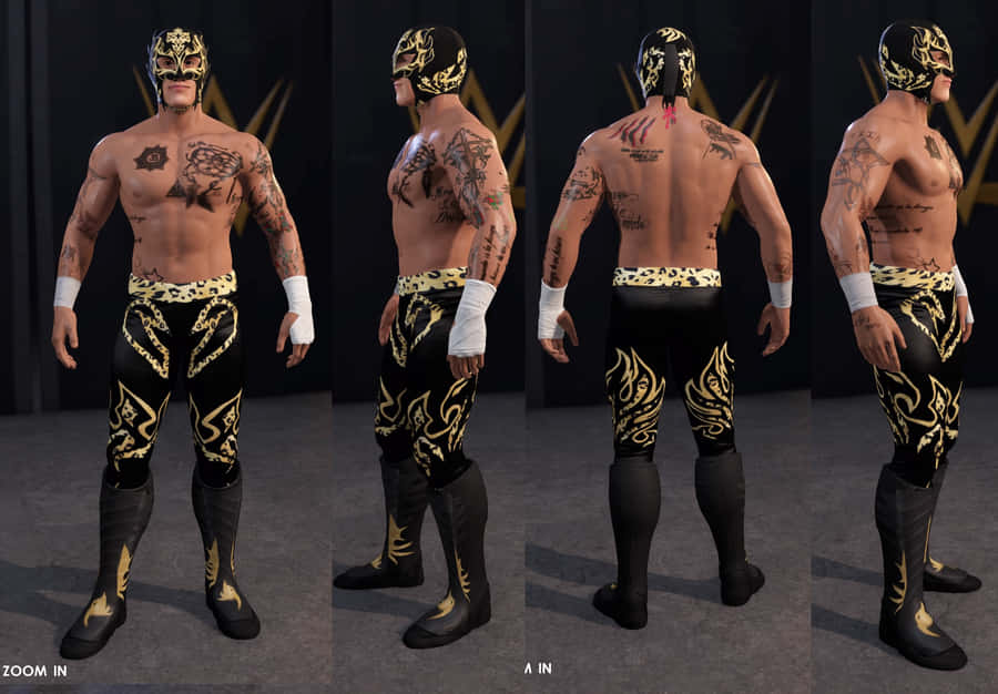 Rey Fenix Wwe Video Game Model Wallpaper