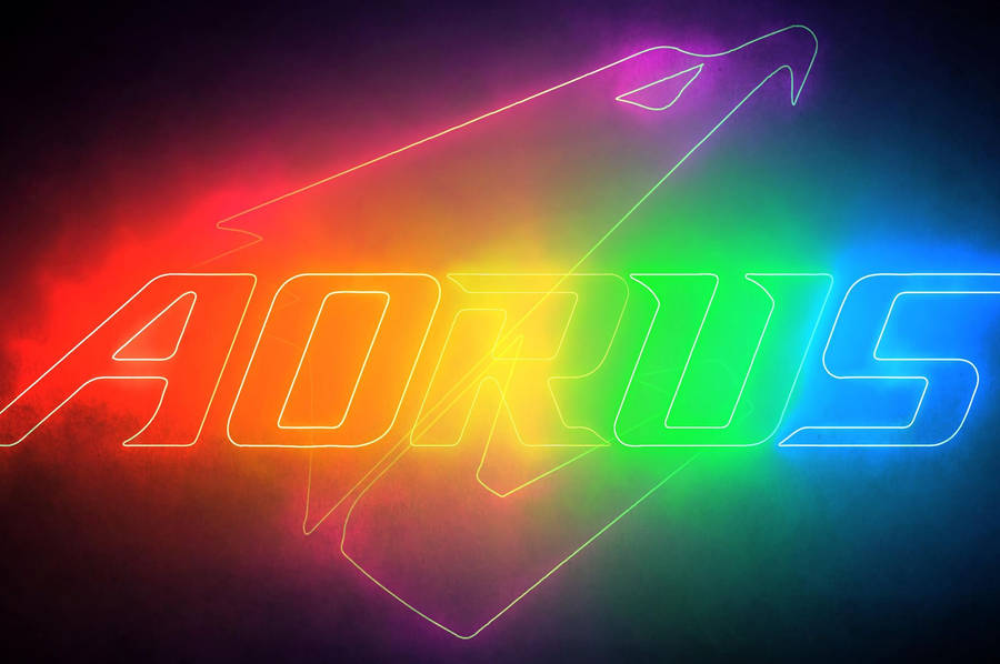 Rgb 4k Aorus Logo Wallpaper