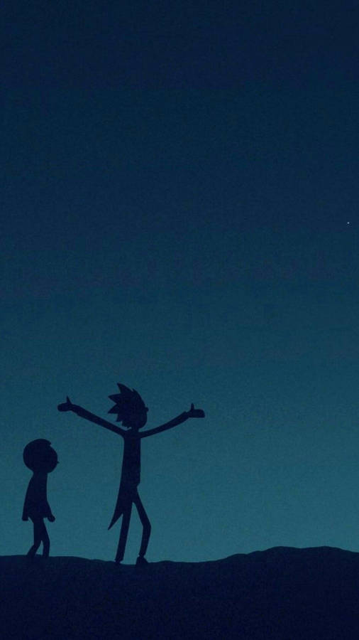 Rick And Morty Phone Dark Wallpaper