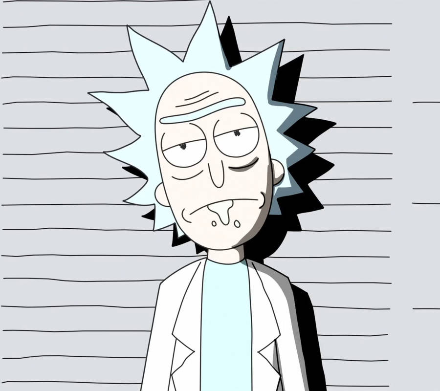 Rick And Morty Stoner Mugshot Wallpaper