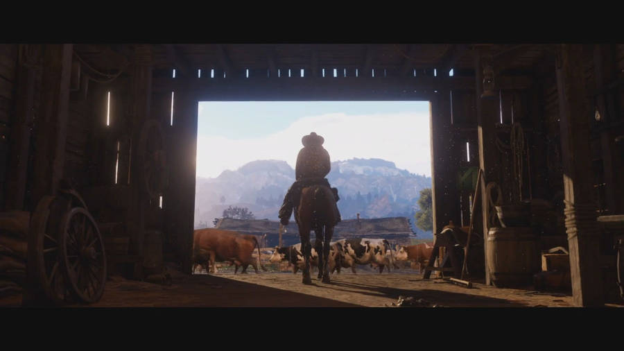 Ride The Wild Plains Of The American West With Your Trusty Steed In ‘red Dead Redemption 2’ Wallpaper
