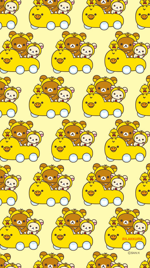 Rilakkuma Kiiroitori Duck Wallpaper