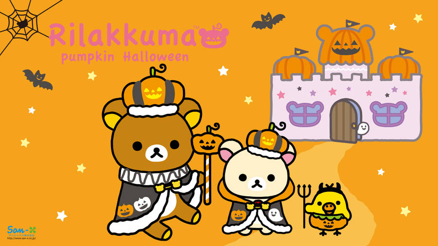 Rilakkuma Pumpkin Halloween Wallpaper