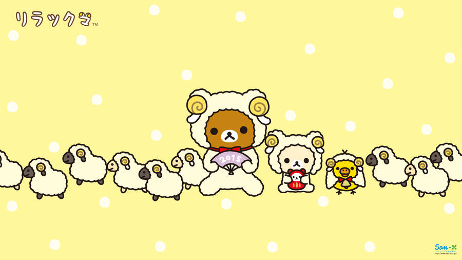 Rilakkuma White Sheep Wallpaper