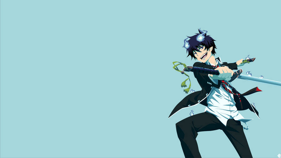 Rin Okumura In Blue Exorcist Wallpaper