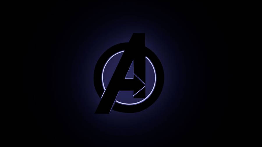 Ring Light Avengers Logo Wallpaper